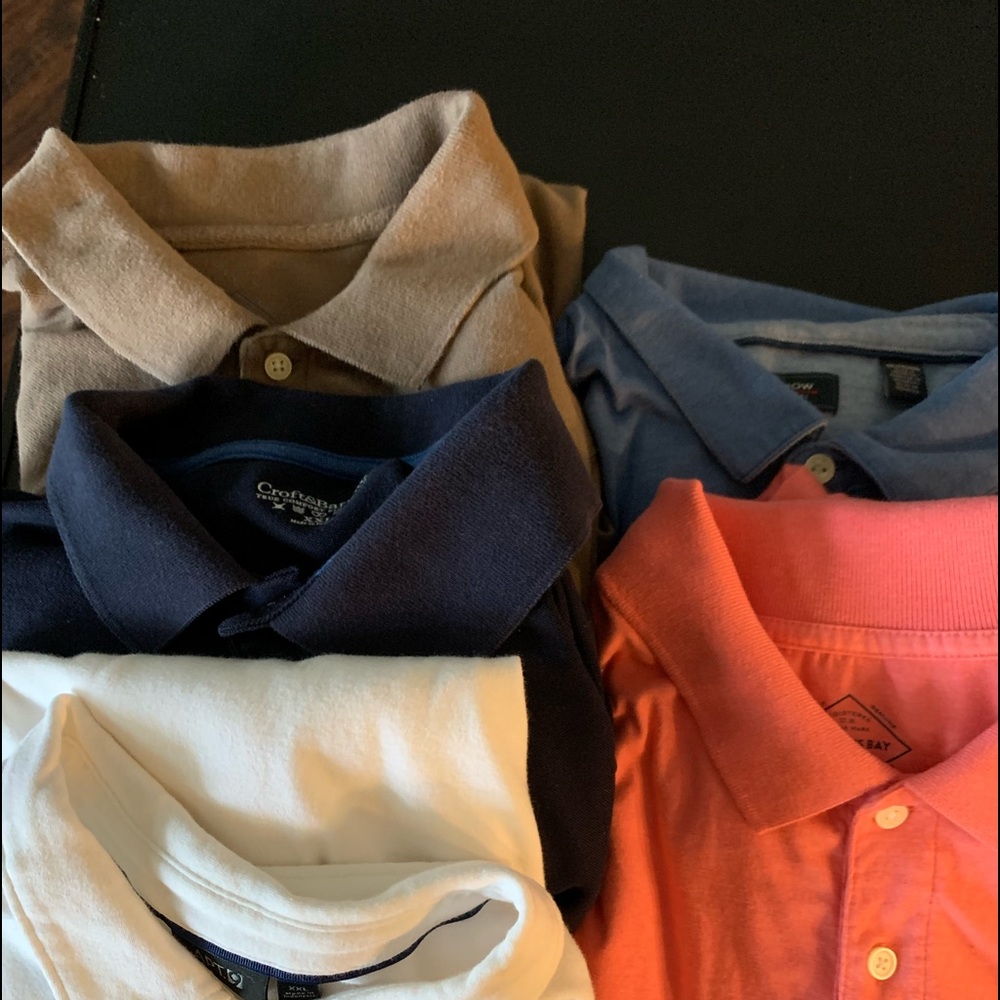 5 Men’s XXL Polo Shirts